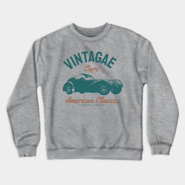 vintagae cars american classic Crewneck Sweatshirt by busines_night